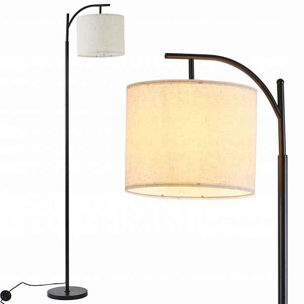 Moderní Podlahová Stojací Lampa Se Stínítkem 175 CM Led Žárovka E27