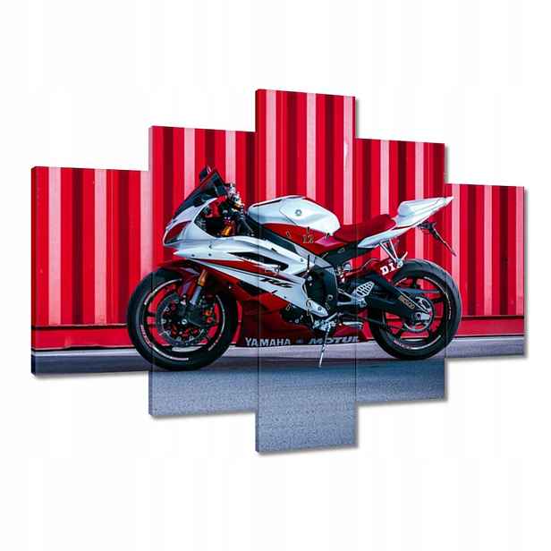 Hodiny 150x105 Bílo-červené Yamaha
