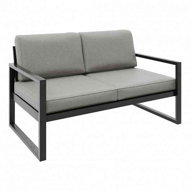 Beautysofa RELAXAČNÍ pohovka Stella 2místná s kovovým rámem, 146 cm, béžová