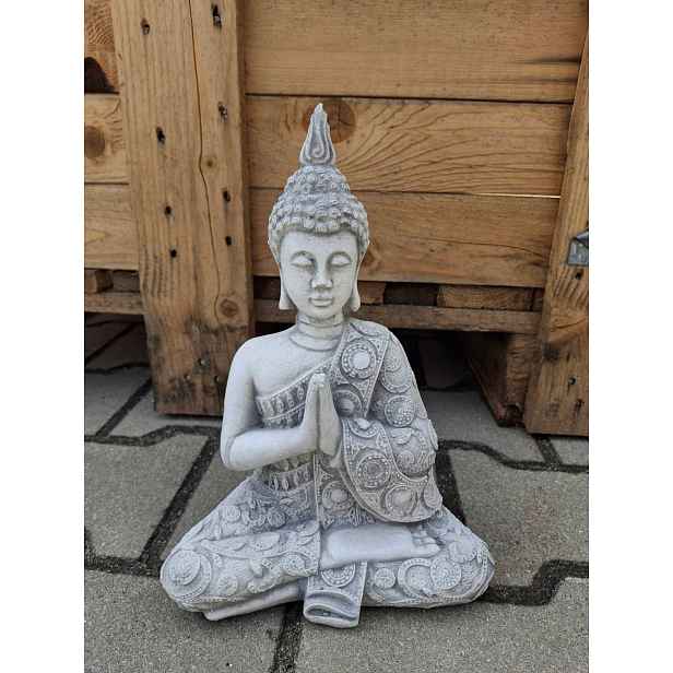 Betonová figurka Buddha Betonové zahradní figurky Buddhistická figurka