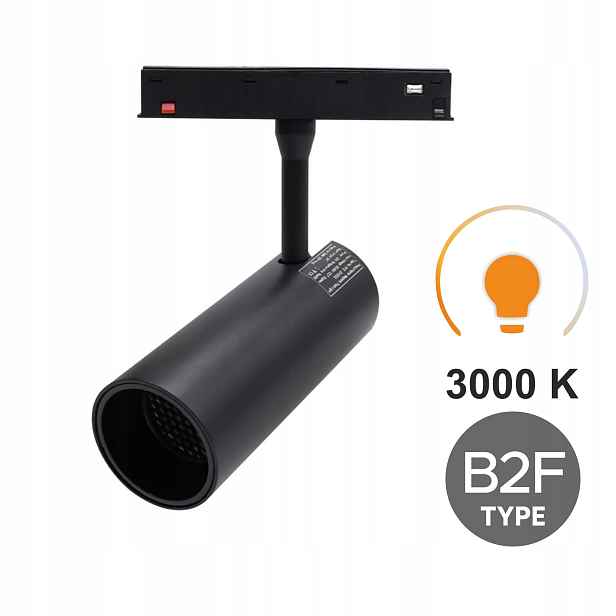 Led reflektor Track 12W 3000K Teplý Typ B2F pro Smart Track 48VDC