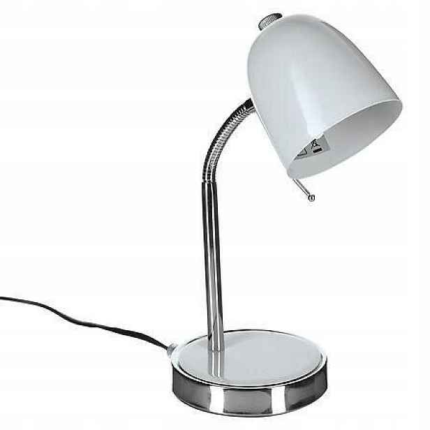 Noční lampa stolní lampa bílá 35,5 cm do ložnice
