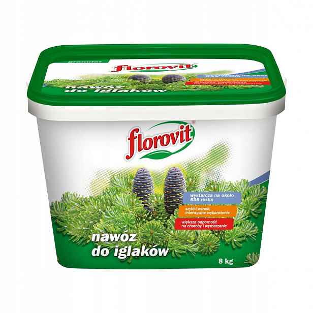 Vícesložkové hnojivo pro jehličnany Tuje florovit granulát 8 kg