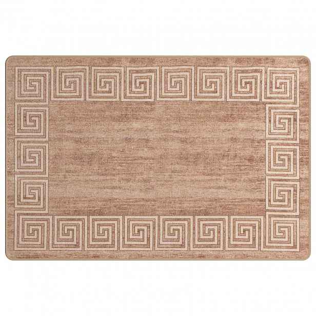 vidaXL Běhoun MARSA Bílá 100 x 150 cm Polyester a PVC