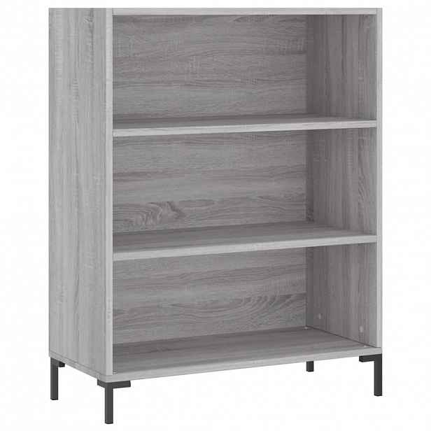 vidaXL Knihovna šedá sonoma 69,5 x 32,5 x 90 cm kompozitní dřevo