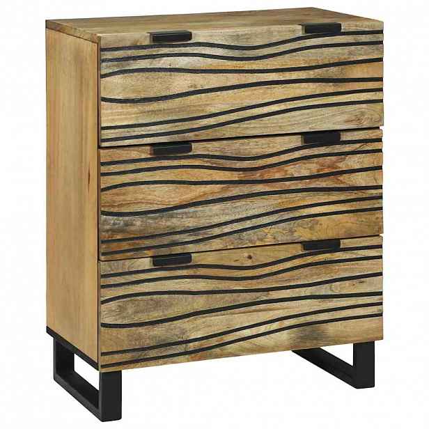 vidaXL Servírovací skříň se zásuvkou Hnědá 60 x 33.5 x 75 cm