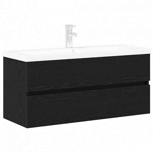 vidaXL Skříňka pod umyvadlo Černý dub 100 x 39 x 62 cm
