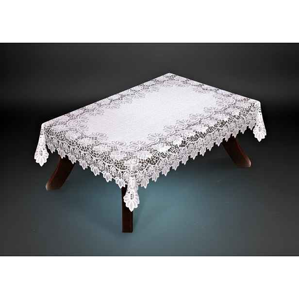 Žakárový ubrus TREYSY více rozměrů bílá MyBestHome Rozměr: 220x140 cm