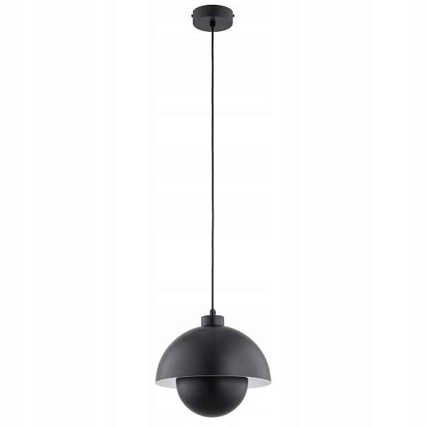 Alfa Závěsná lampa Kuger Černá Kopule 1xE27 15W Moderní
