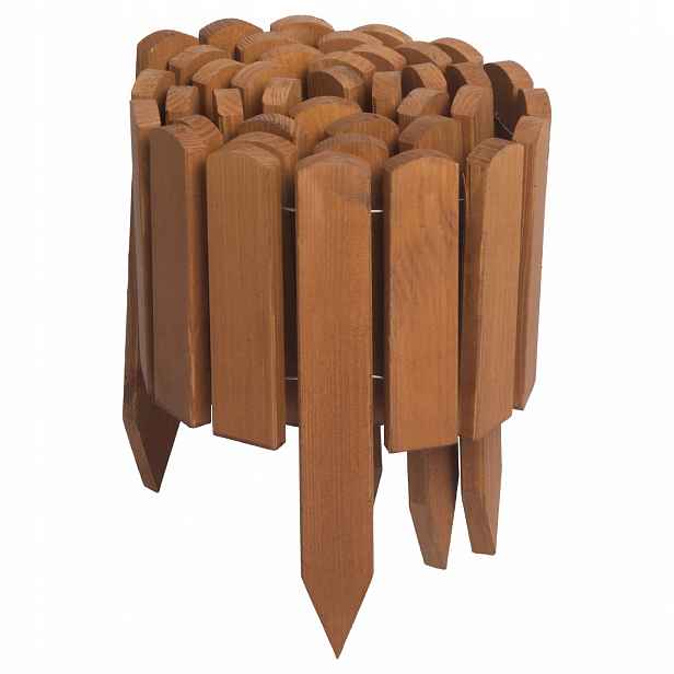 Zahradní plot Trávníkový Lem Zahradní Palisáda Dřevěná 20 x 200 cm