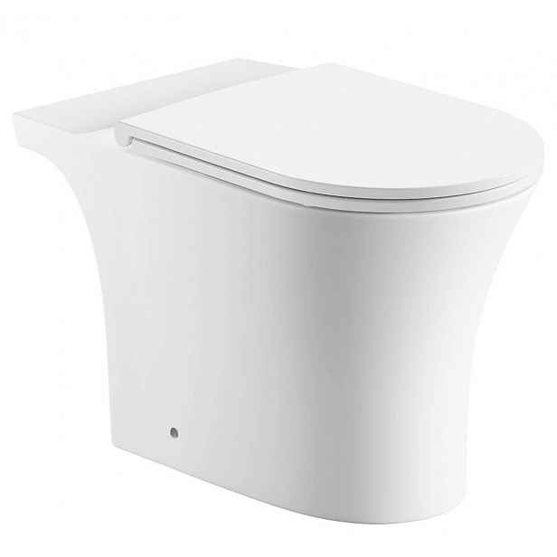 Aqualine Vito - WC kombi mísa, vario odpad, Rimless, bílá PB105-111