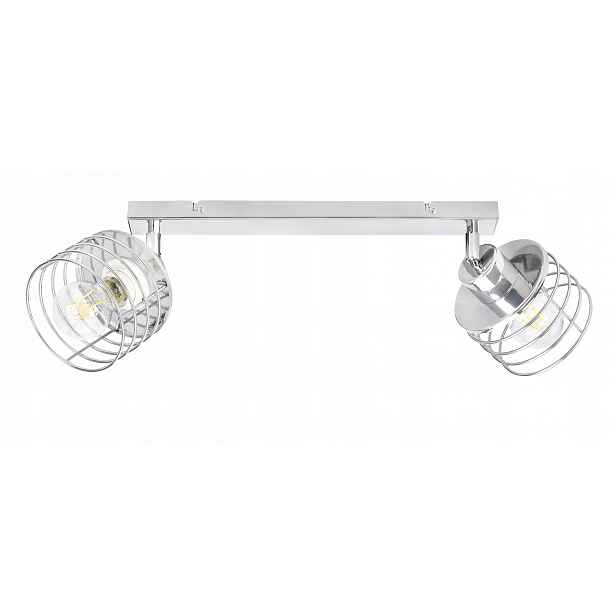 Lampa stropní svítidlo lustr pohyb loft stínidlo drát chrom