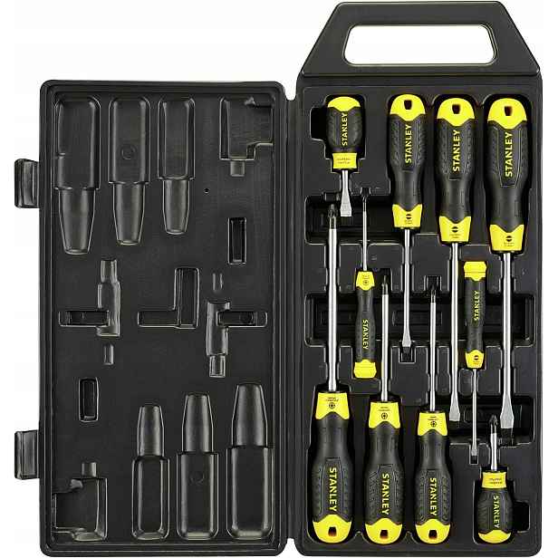 Stanley 2-65-014 Sada plochých šroubováků CushionGrip 10 ks
