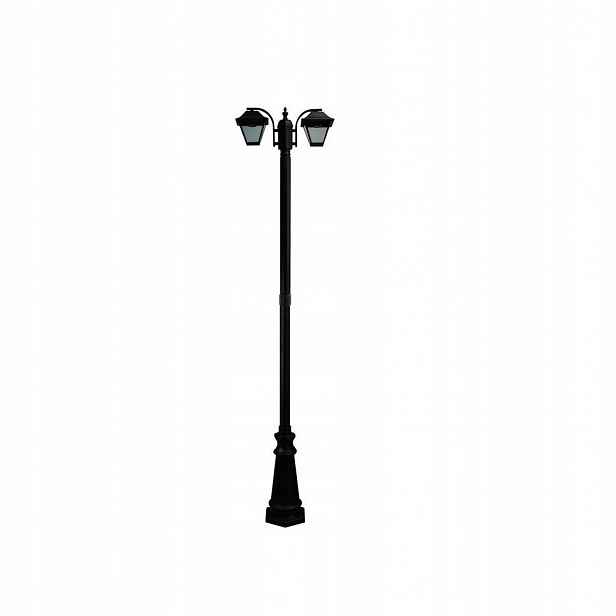V-tac Zahradní lampa 2XE27 230 cm IP44 černá VT-847