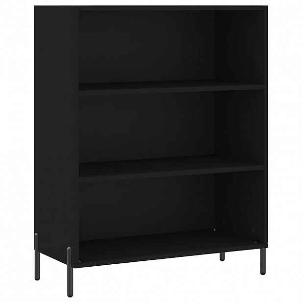 vidaXL Policová skříňka černá 69,5 x 32,5 x 90 cm kompozitní dřevo
