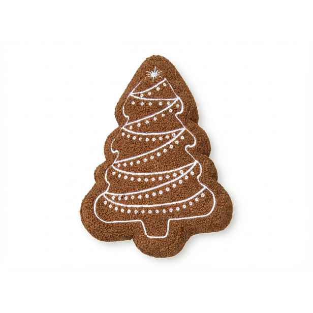 Dekorační polštářek CHRISTMAS TREE 30x40 cm, hnědý
