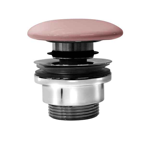 GSI umyvadlová výpust 5/4“, click-clack, keramická zátka, 5-65mm, blush mat
