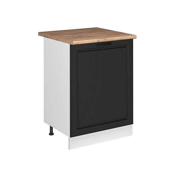 Vicco SPODNÍ SKŘÍŇKA KUCHYŇSKÉ LINKY R-Line, Antracitový venkovský dům/Bílá, 60 cm s 1 dveřmi pracovná doska Dub Goldkraft