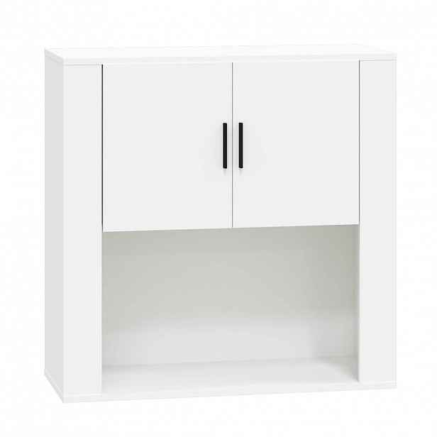 vidaXL Nástěnná skříňka bílá 80x33x80 cm kompozitní dřevo