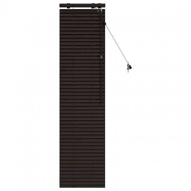 vidaXL Venet školní žaluzie Tmavě hnědá 40 x 160 cm 35 mm