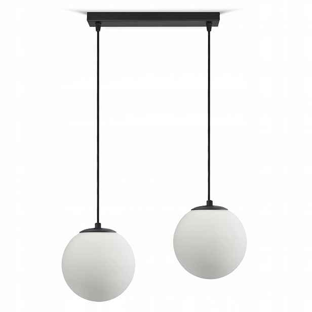 Závěsné Stropní Svítidlo Lustr Full Globe Glass 561-BZ2 G9 Bílé Led koule