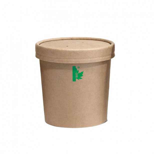 Bio nádoba s víčkem 350 ml, 50 Ks