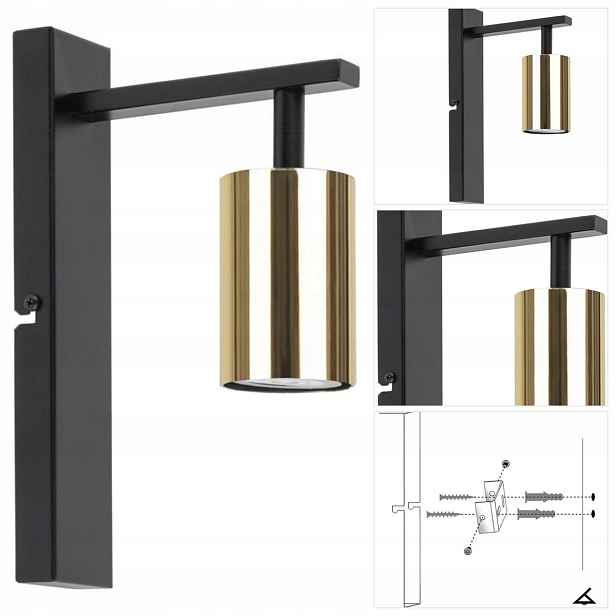 Černá nástěnná lampa Vendo, moderní jemné světlo v pracovně Sigma Lighting