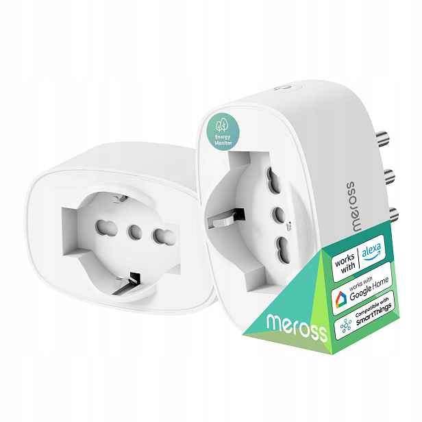 Italská chytrá zásuvka Meross, WiFi zásuvka