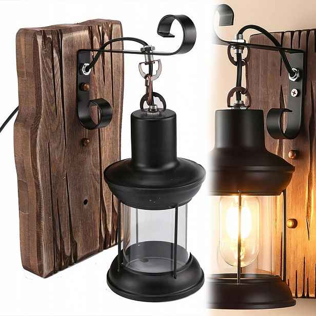 Lampa Nástěnná Lampa Vintage Retro E27 Loft