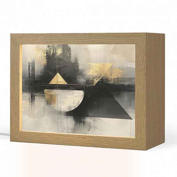 OnlyWow STOLNÍ LAMPA Abstraktní - černá - barva - moderní 20x15 cm
