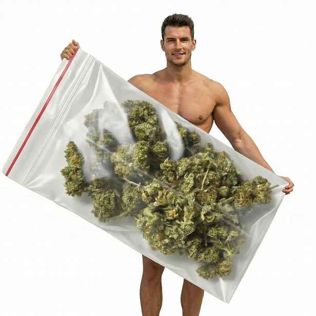 Ručník Zelená 76x152 Dárek Pro Něj Kolegy Manžela Bratra Thc Ganja Cbd Weed