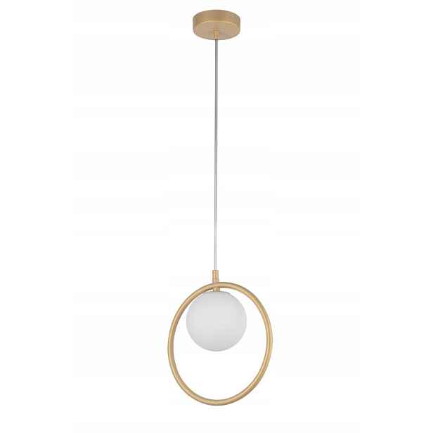 Závěsná lampa zlatá dekorativní moderní skleněná koule do ložnice Sigma