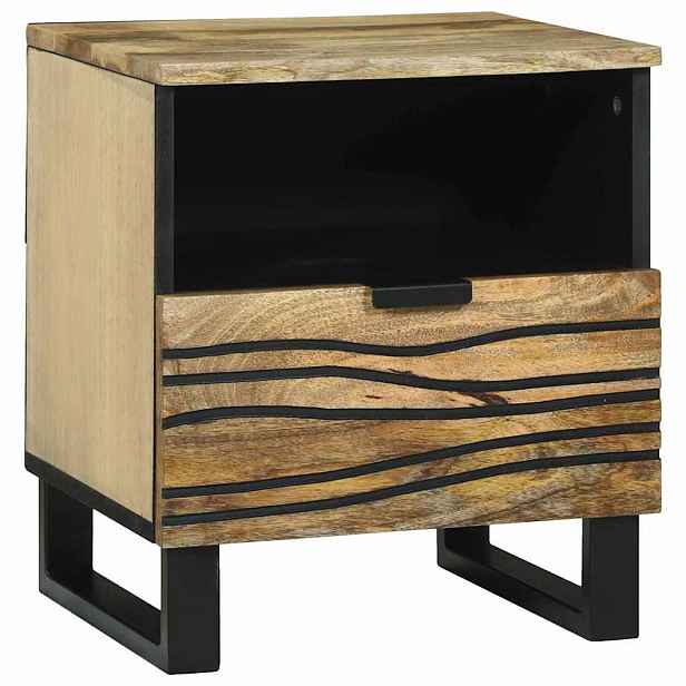vidaXL Noční skříňka Přírodní 40 x 33 x 46 cm Kompozitní dřevo