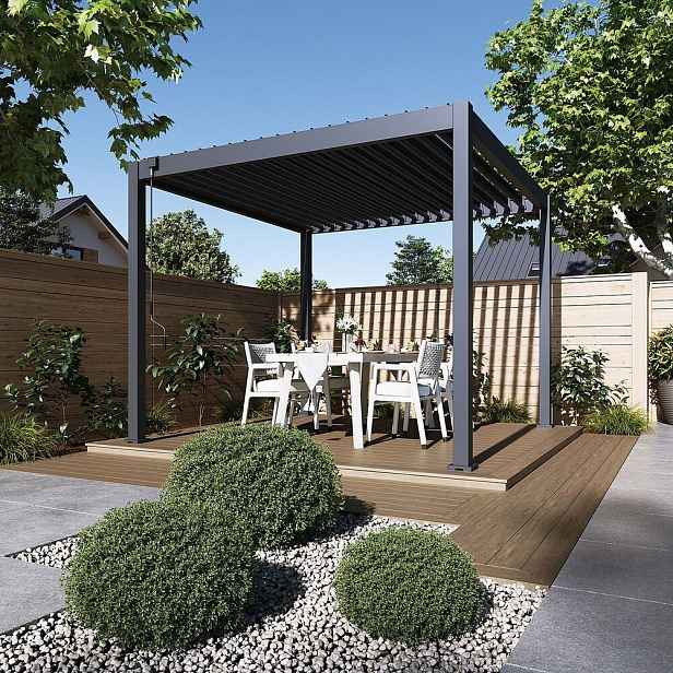 Bioklimatická pergola ECO 3x3 m Rojaplast