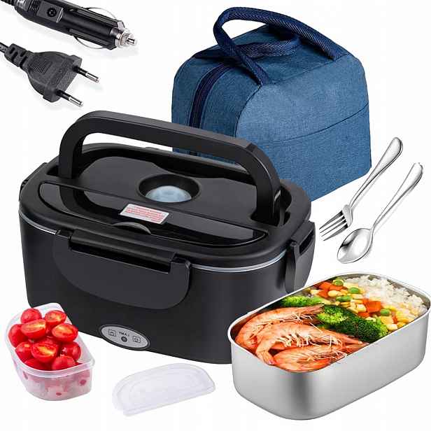 Elektrický Obědový Box, Termoska, Ohřívač Jídla 1500 ML 12/24 V