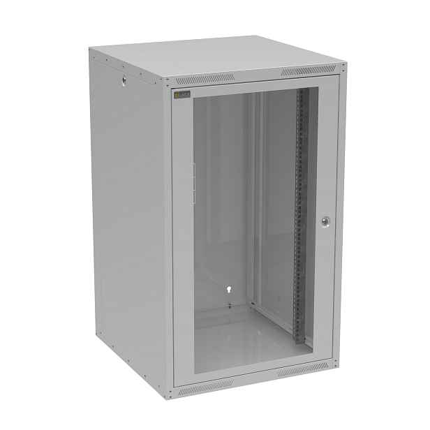 Rozvaděč datový nástěnný 19" Solarix GrandN DUO 20U skleněné dveře