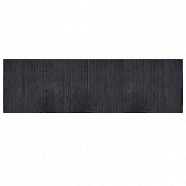 vidaXL Koberec obdélníkový šedý 60 x 200 cm bambus