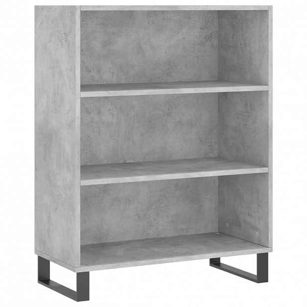 vidaXL Policová skříňka betonově šedá 69,5x32,5x90 cm kompozitní dřevo