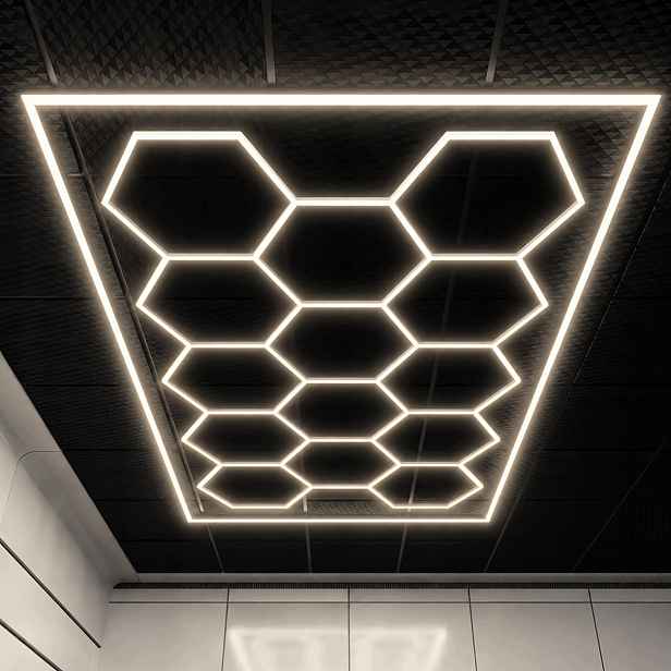 Hexagon 14 Led panel bílý 4000K 229x394 cm 399 W myčka detailing auto