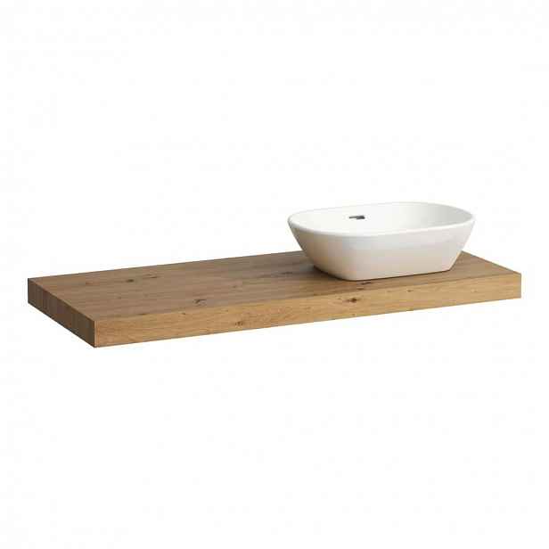 Laufen Lani - Deska pod umyvadlo, 118 cm, výřez vpravo, dub H4046731122671