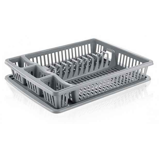 Odkapávač na nádobí myKitchen, šedý