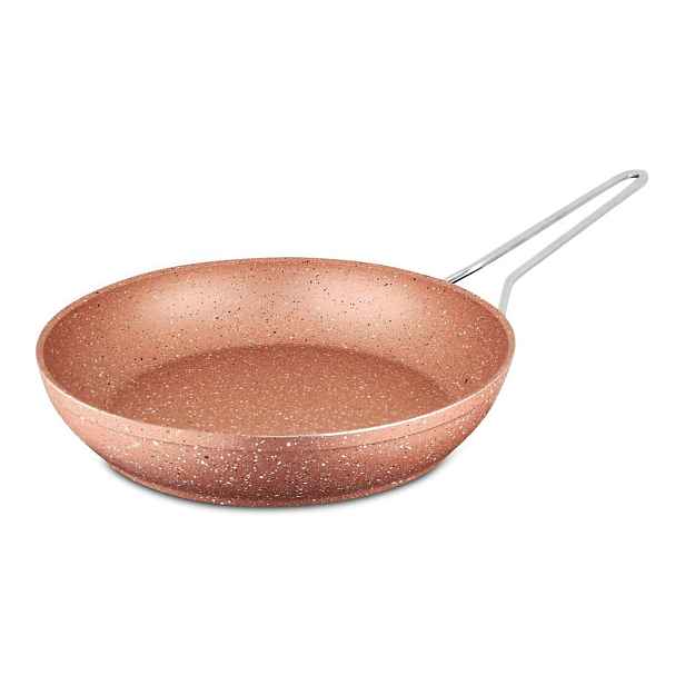 Růžová hliníková pánev Güral Porselen Classic, ø 28 cm