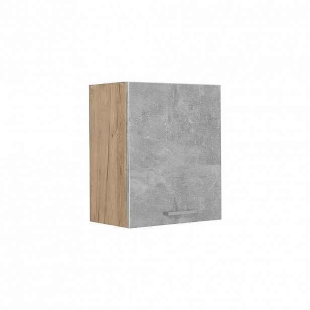 Vicco VĚŠÁK NA STĚNU R-Line, Beton/Zlatý mocný dub, 50 cm