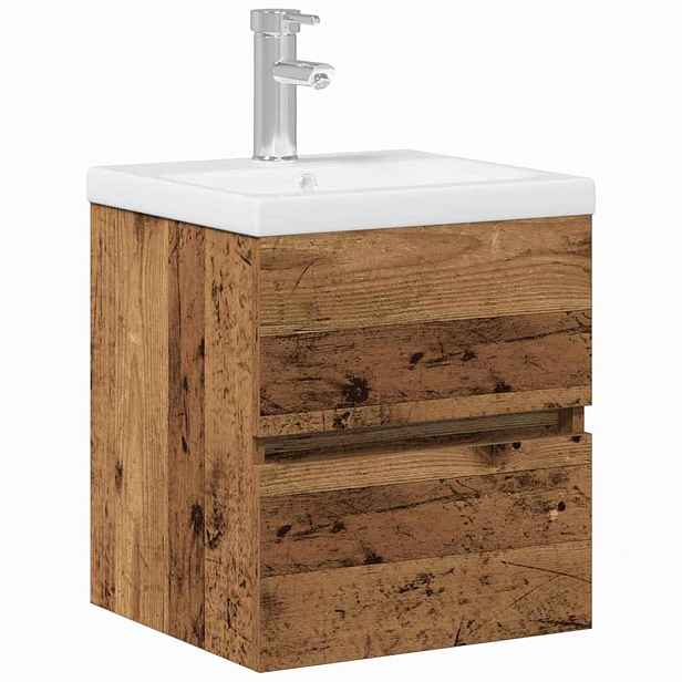 vidaXL Skříňka pod umyvadlo Černý dub 41 x 39 x 62 cm Kompozitní dřevo