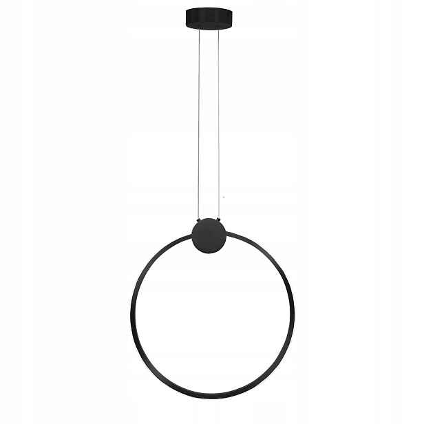 Závěsné Stropní Svítidlo Led Ring Kruh 50 cm Černá
