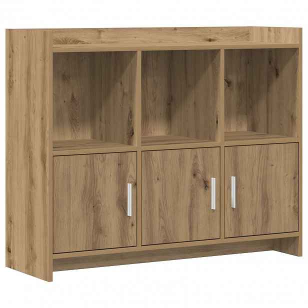 vidaXL Servírovací skříň Dub artisan 98,5 x 33 x 80 cm