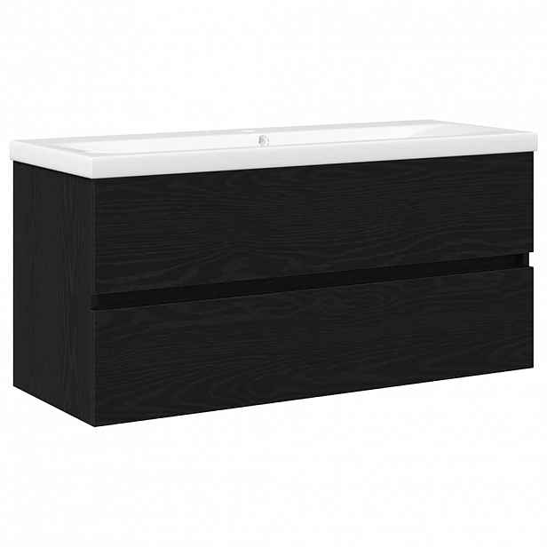 vidaXL Skříňka pod umyvadlo Černý dub 100 x 39 x 62 cm