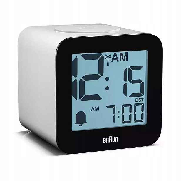 Budík Braun BC25 mluvící rádio ovládaný Dcf alarmem snooze