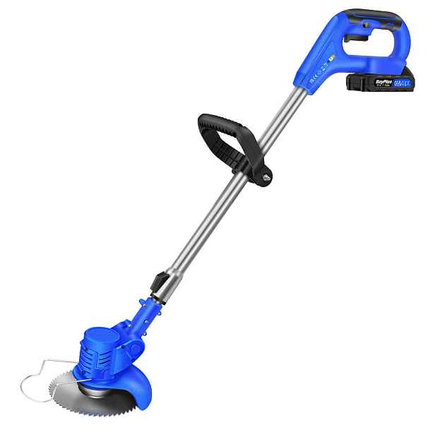 Bezdrátový vyžínač na trávy 21 V s 2 bateriemi 1300 mAh, 3 čepelemi