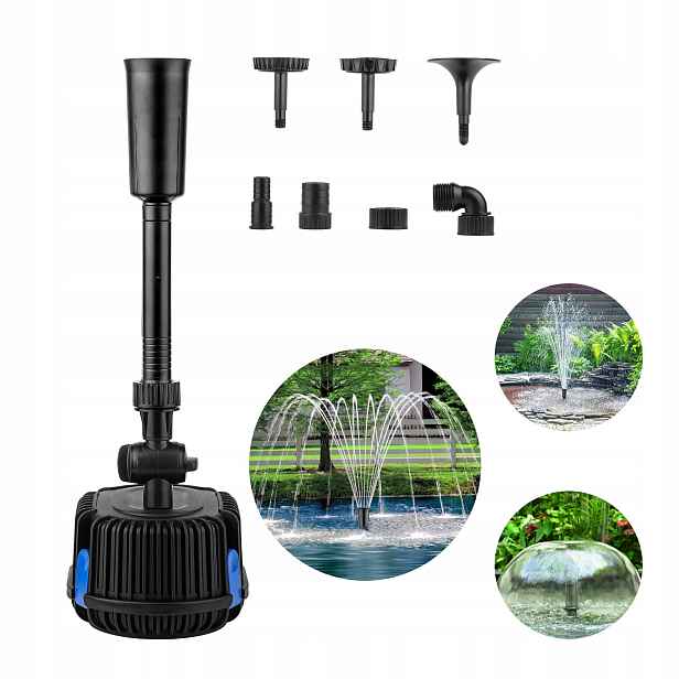 Čerpadlo fontána do jezírka 1500L/h 25W se 3 tryskami fontána